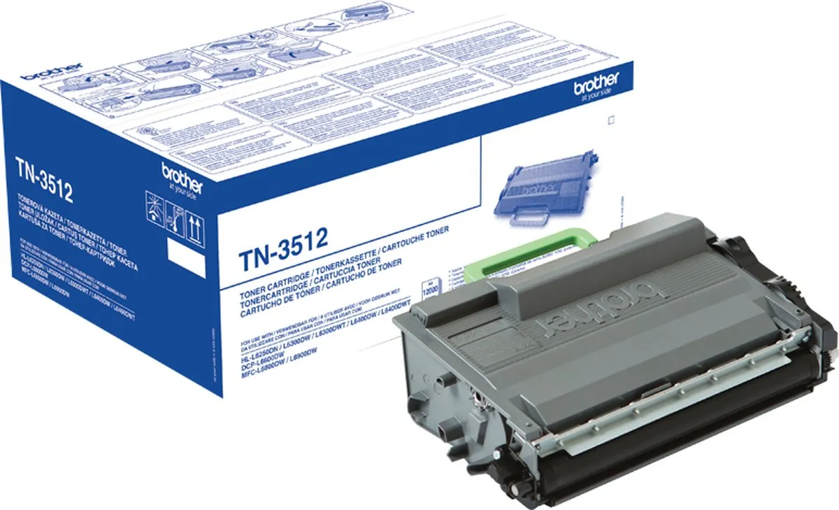 Brother TN-3512 Tonercartridge - 12.000 pagina's - Zwart