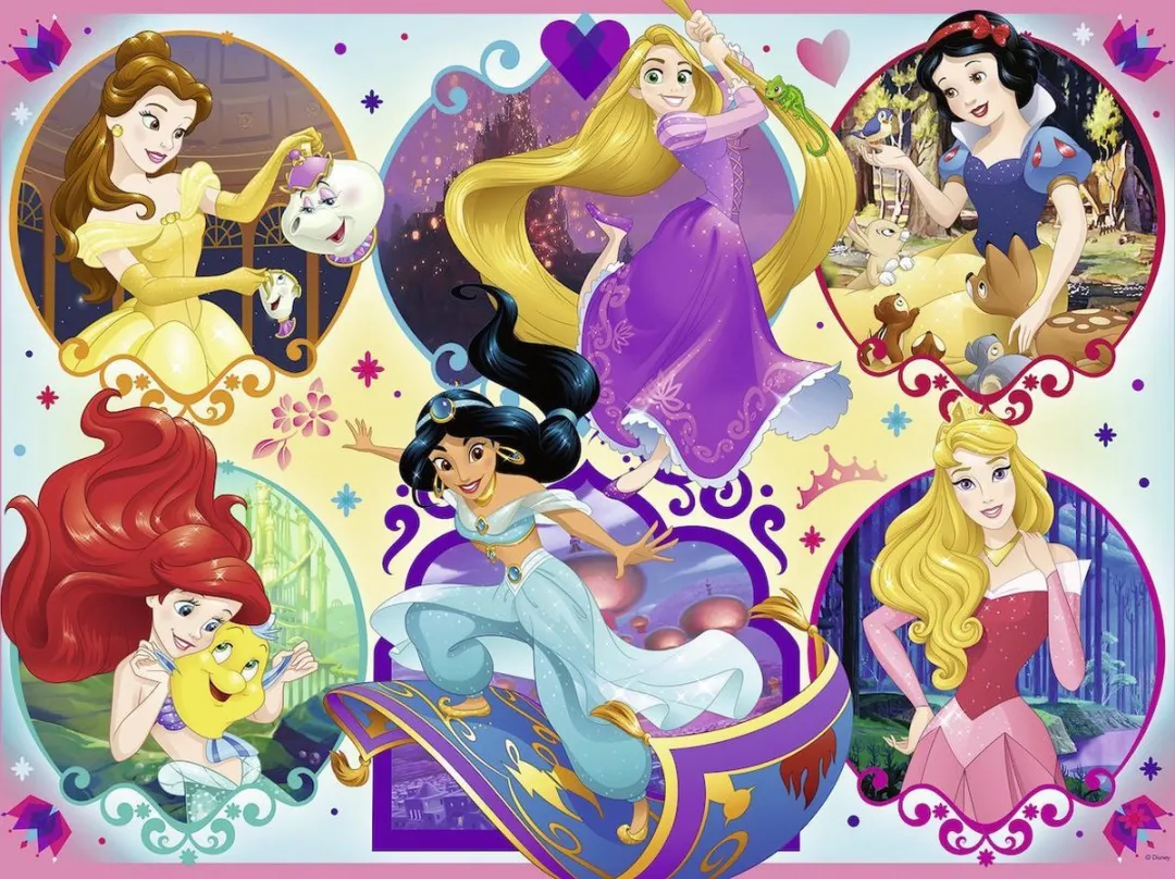 Ravensburger Disney Princess Legpuzzel 100 Stuks - Meerkleurig - afbeelding 3 van 4