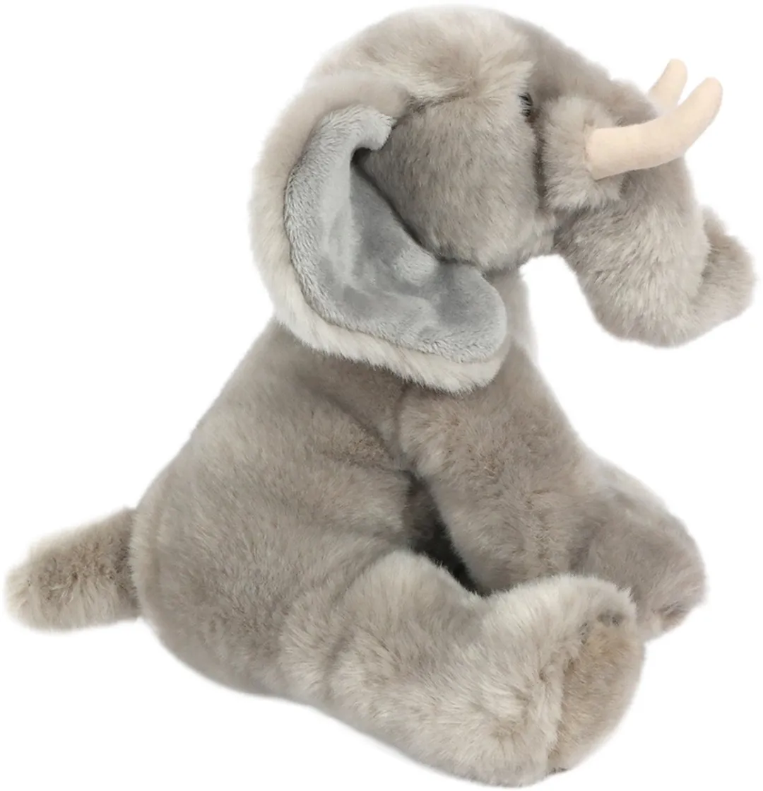 PIA Soft Toys Pluche Olifant 30cm - Grijs/Wit