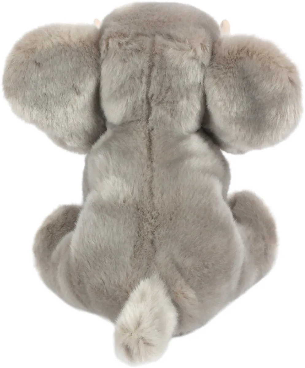PIA Soft Toys Pluche Olifant 30cm - Grijs/Wit