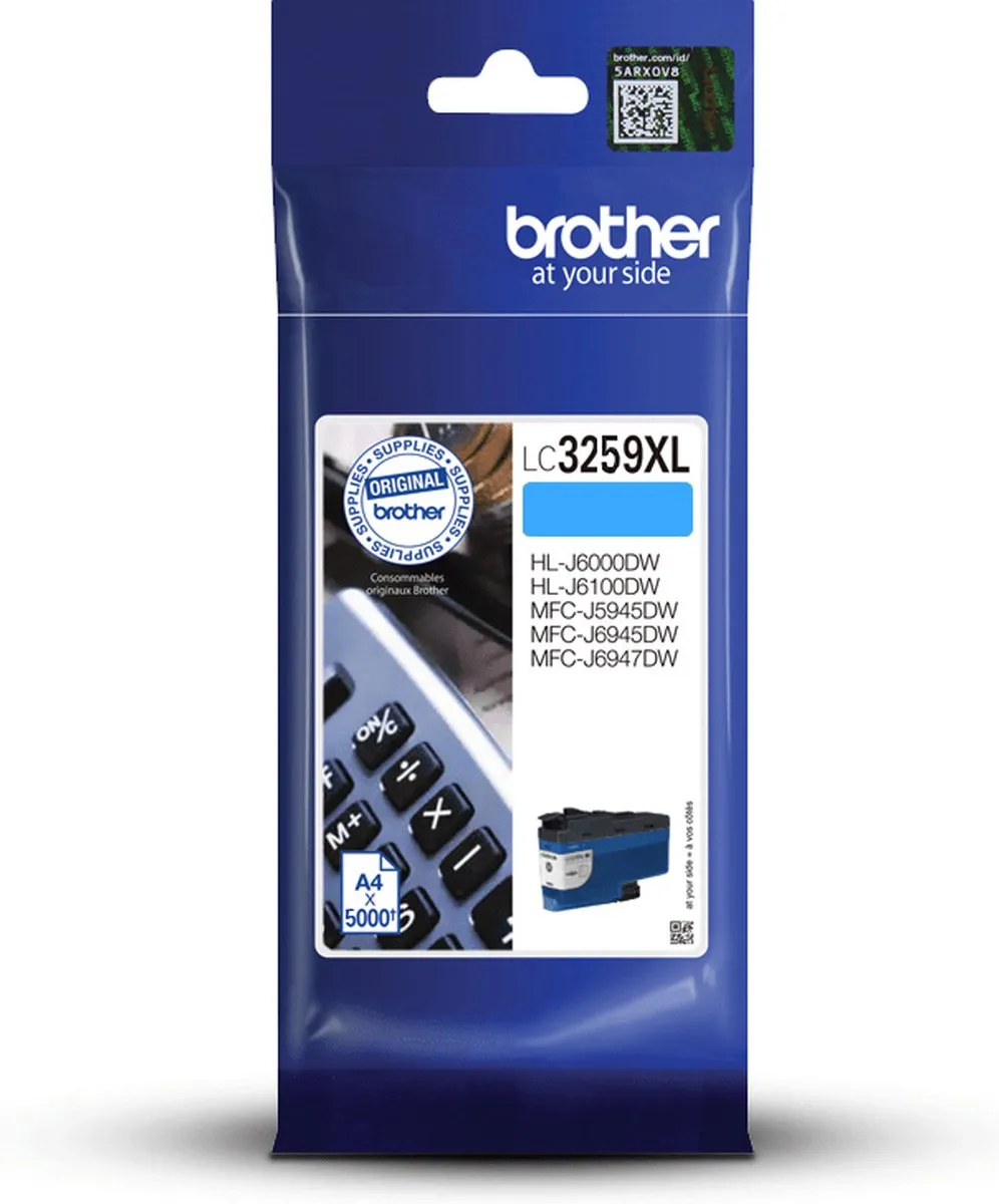Brother LC3259XLCP Tonercartridge Cyaan