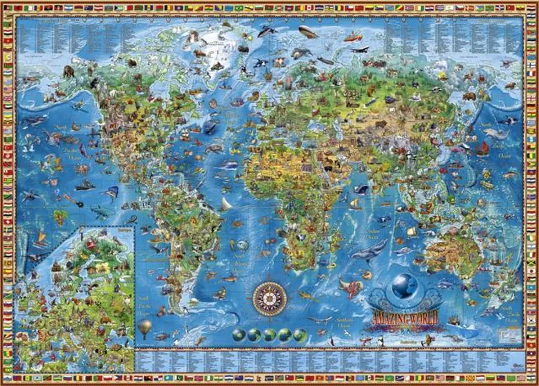 Heye Amazing World Puzzel 2000 Stukjes - Meerkleurig