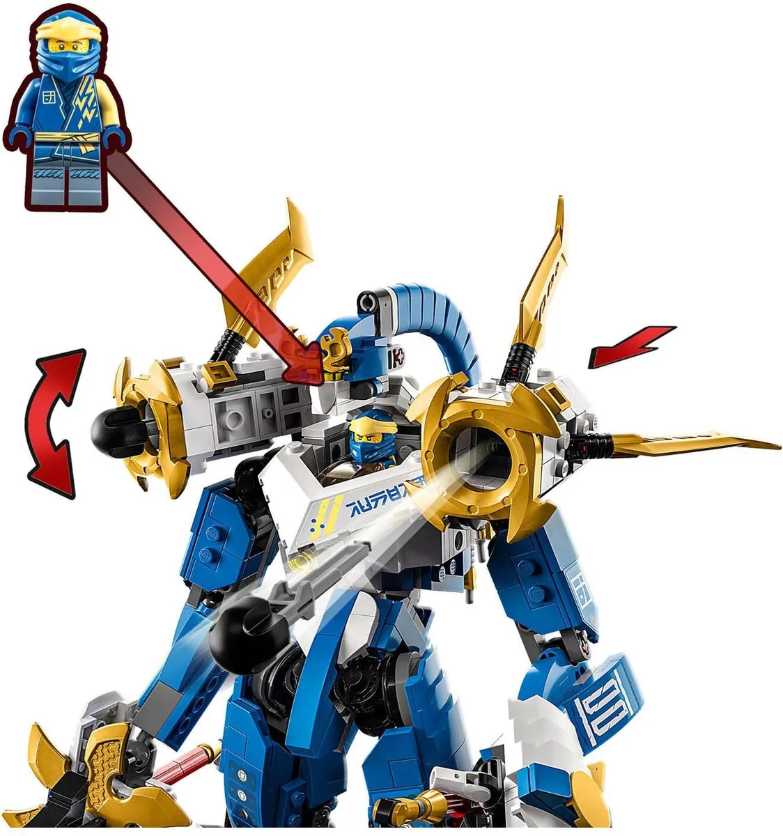 LEGO Ninjago Jay’s Titan Mech 71785 - Meerkleurig - afbeelding 6 van 6