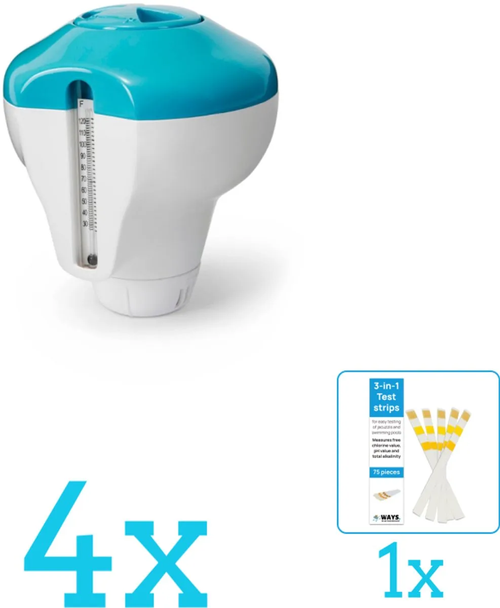 Intex Chloordrijver 29043NP - 5 Stuks - Blauw