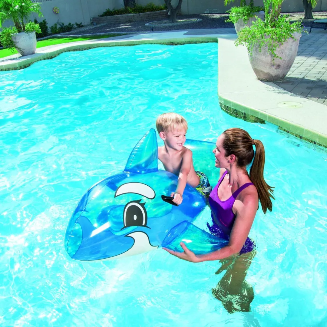 Bestway Opblaasbare Walvis Ride-On 132cm - Blauw