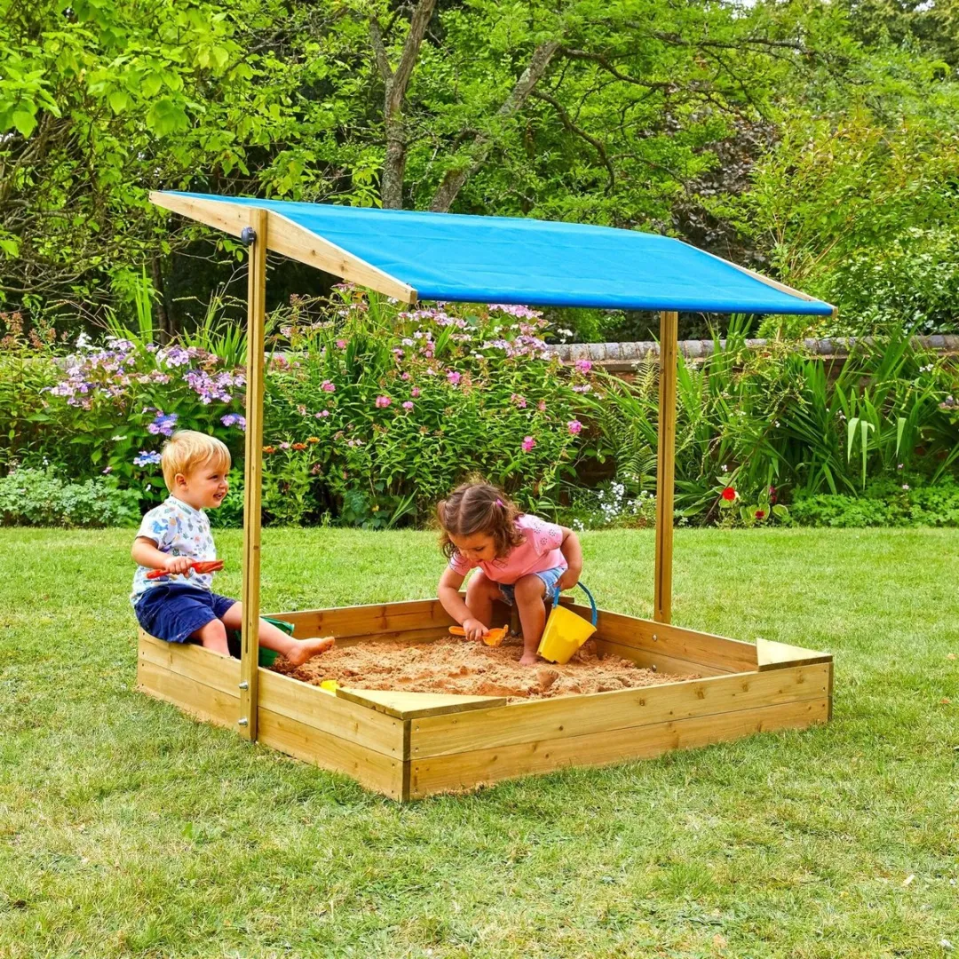 TP Toys Houten Zandbak met Afdak - 3 Accessoires