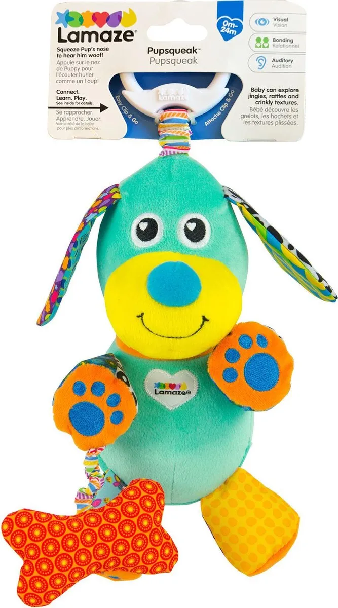 Lamaze Puppy Met Geluid - Groen
