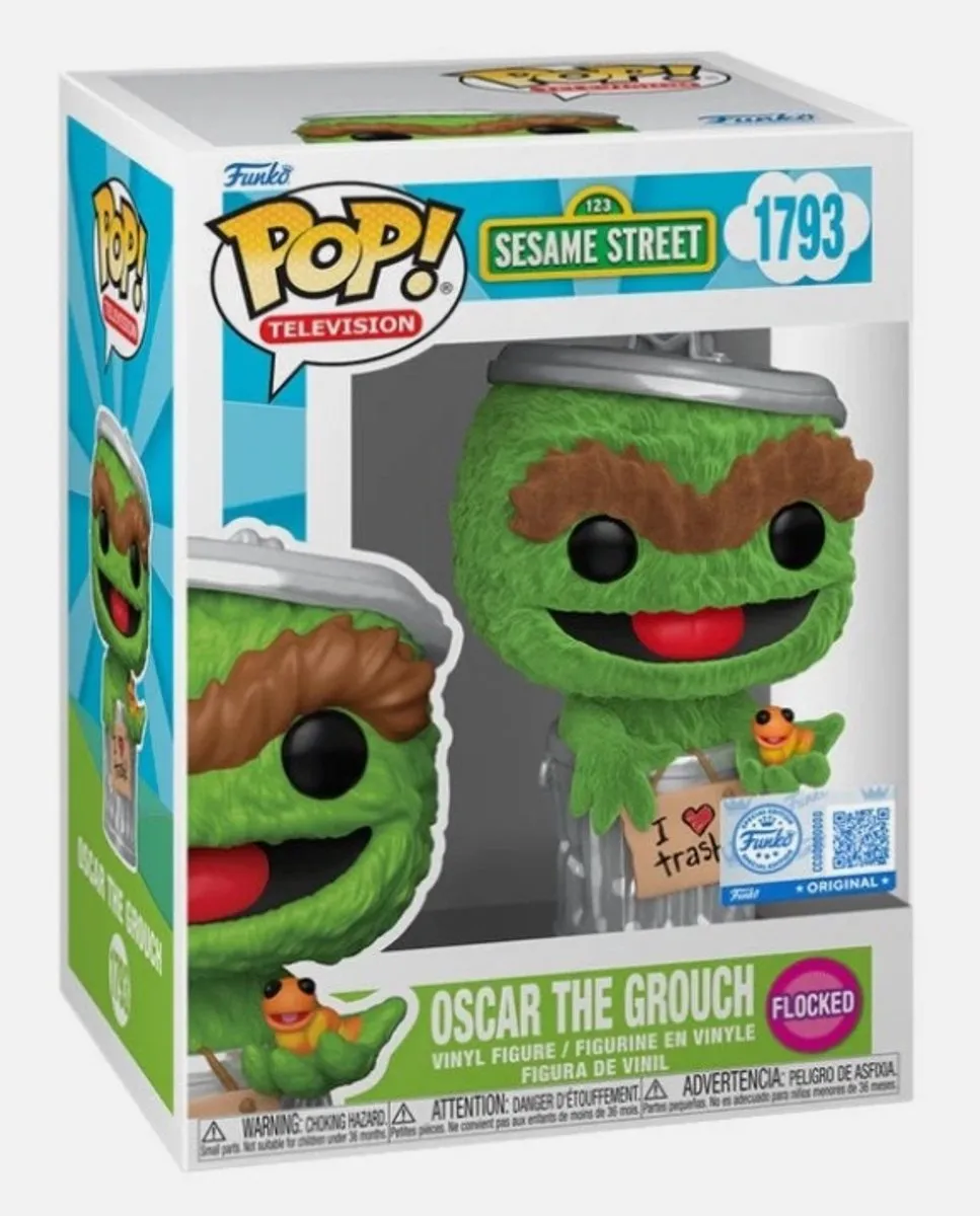 Funko Pop! Oscar the Grouch Flocked #1793