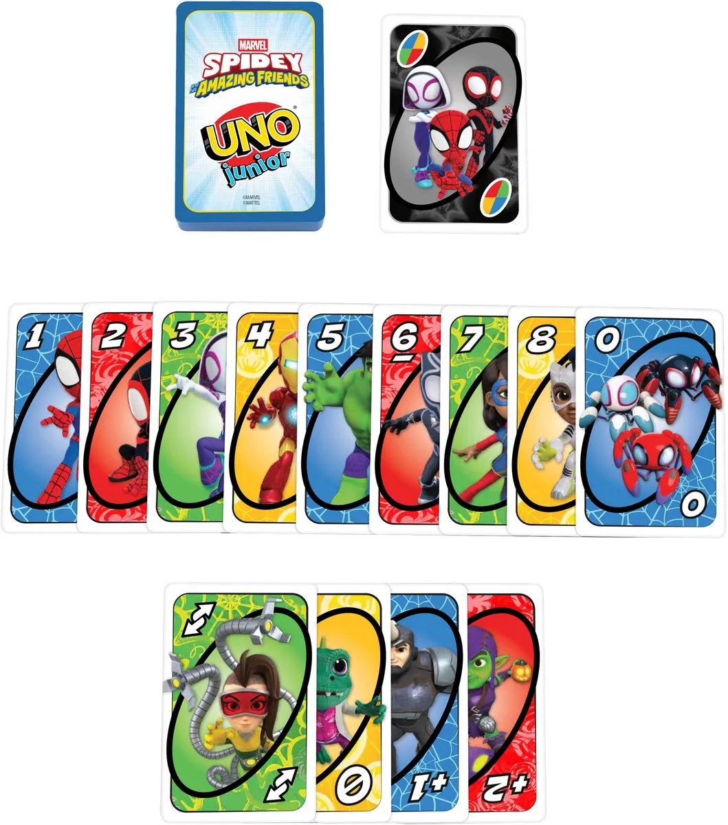 Mattel Games UNO Junior Spidey & Friends - 2-6 Spelers