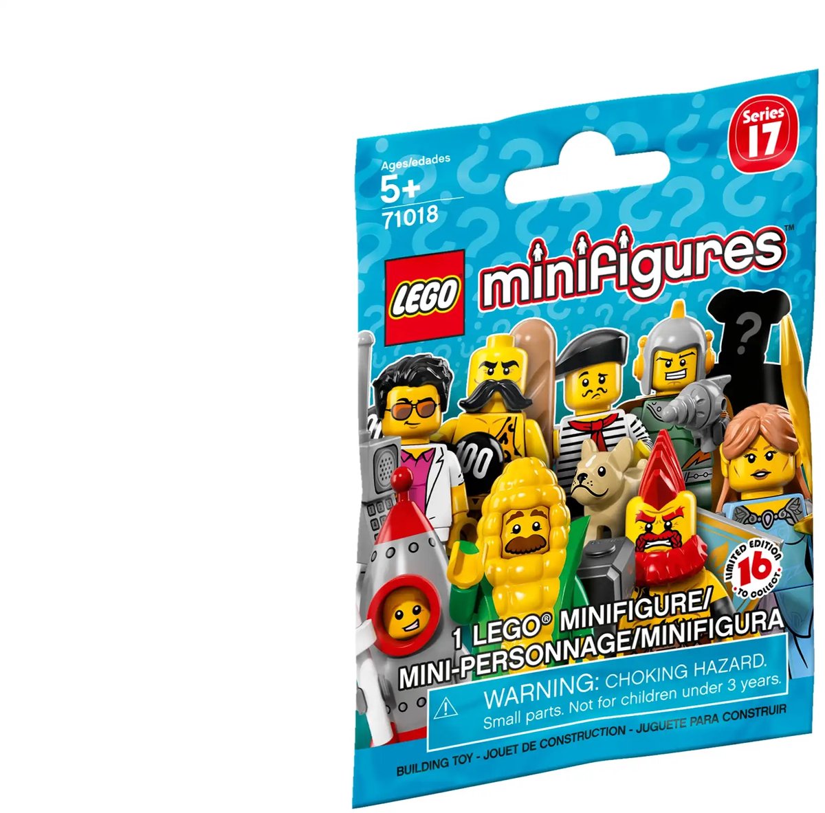 LEGO 71018 Minifigures Serie 17 (Verrassingszakje, 1 Minifiguur per verpakking)