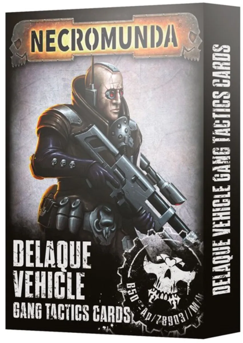 Games Workshop Necromunda Delaque Voertuig Gang Tactics Kaarten