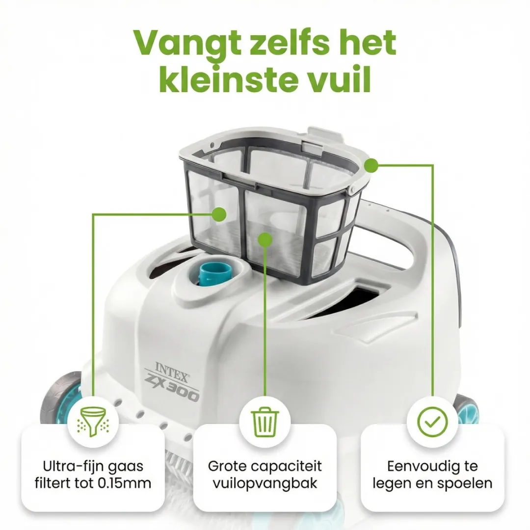 Intex Deluxe ZX300 Zwembadstofzuiger - Blauw