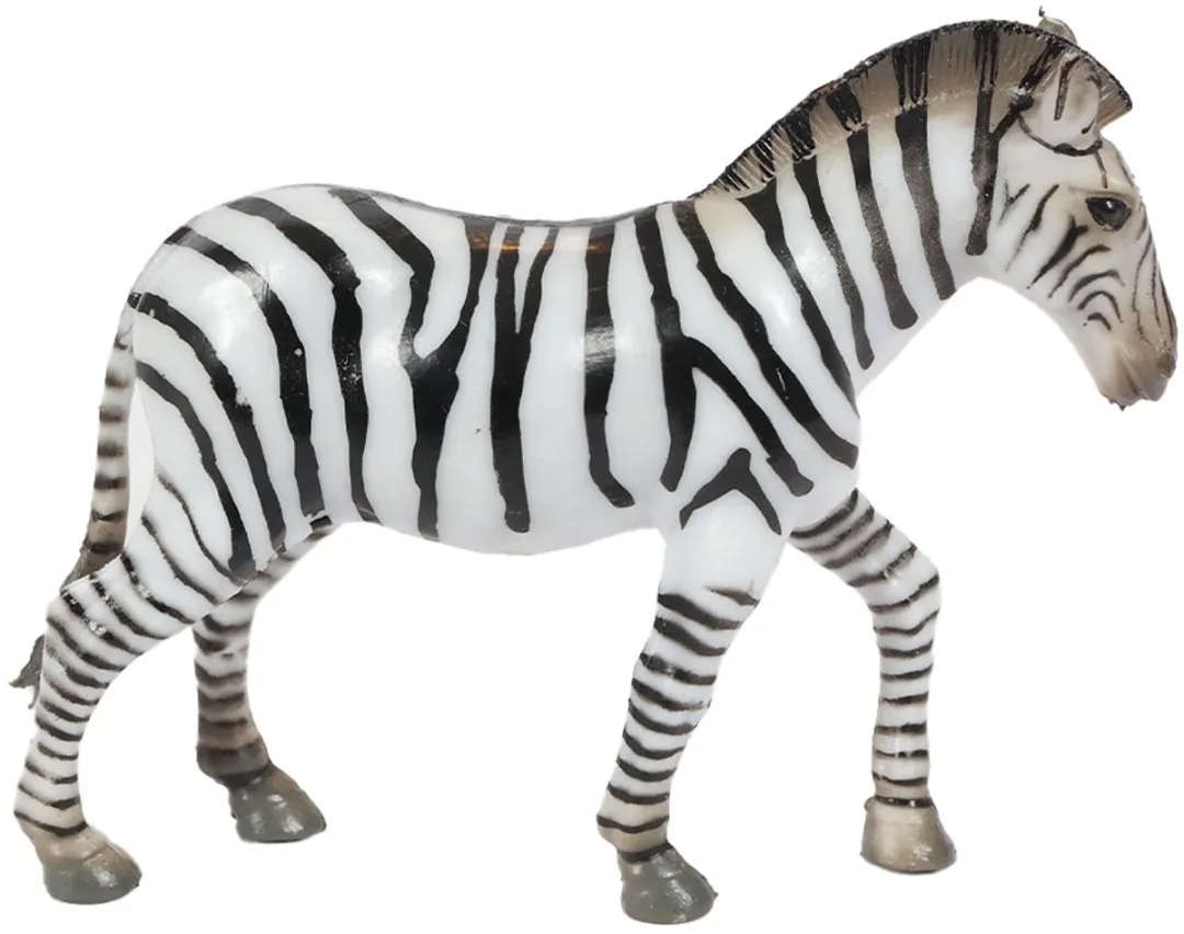 PIA Soft Toys Zebra Speelfiguur 9cm - Zwart/Wit