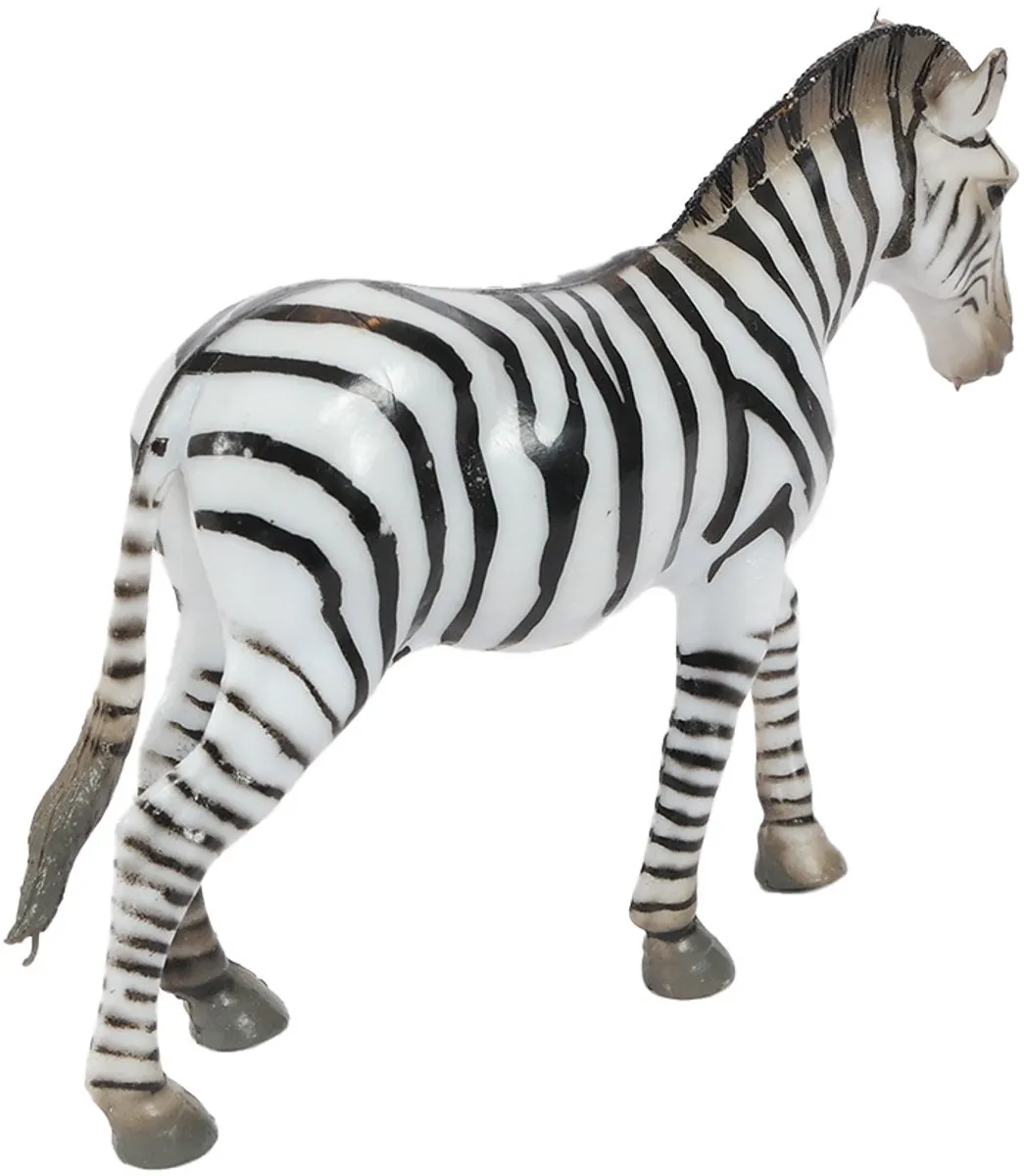 PIA Soft Toys Zebra Speelfiguur 9cm - Zwart/Wit