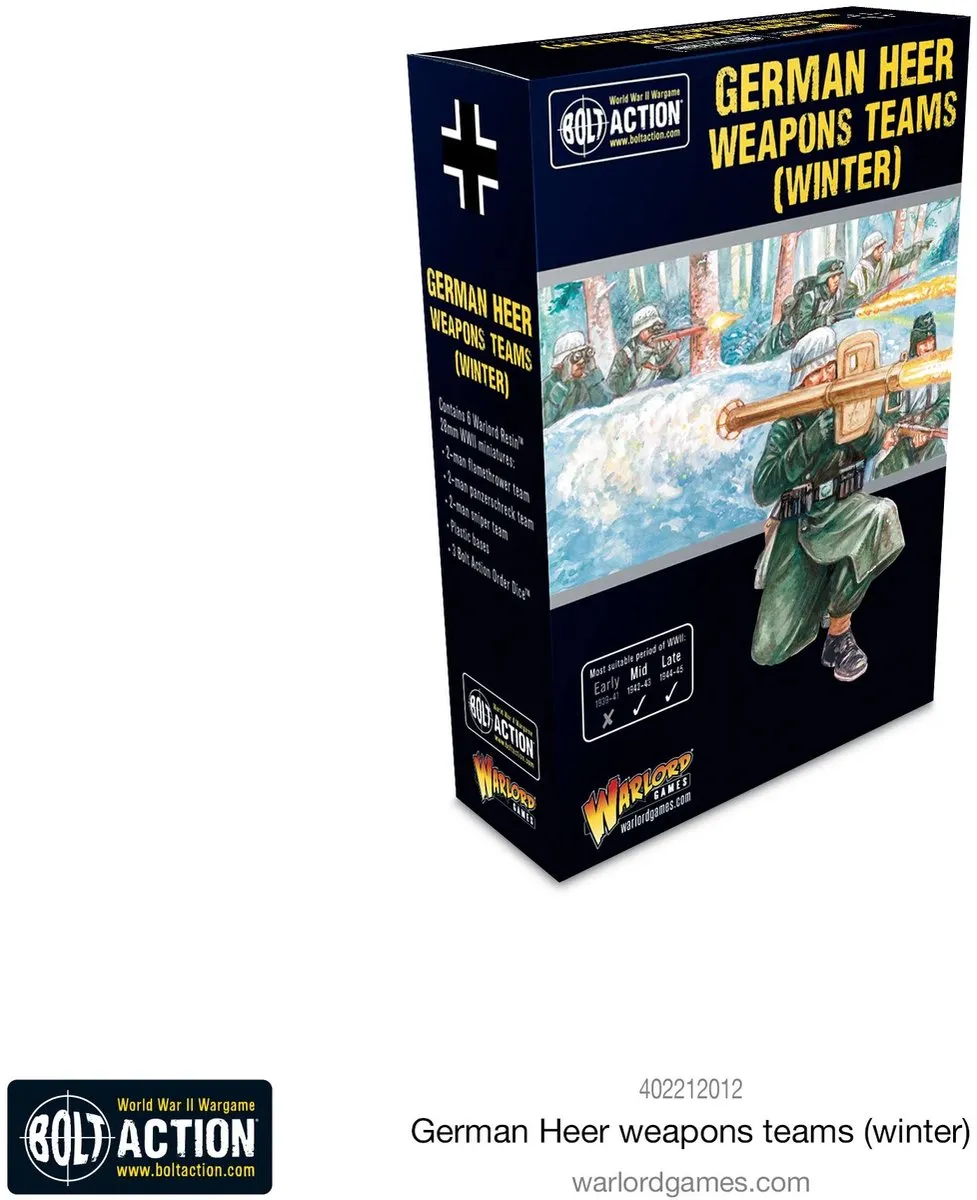 Warlord Games German Heer Weapons Teams Winter