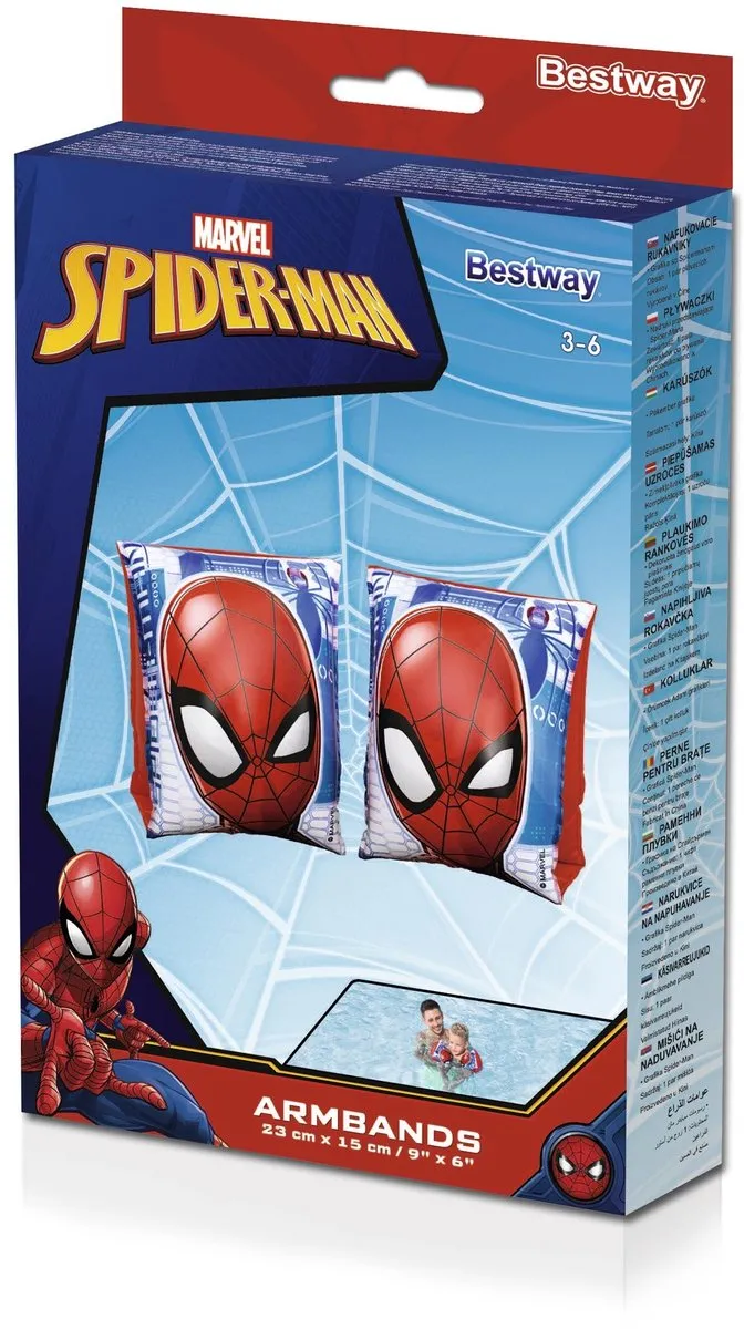 Bestway Spider-Man Opblaasbare Zwemarmbanden L/XL - Marvel - Multicolor - afbeelding 6 van 6