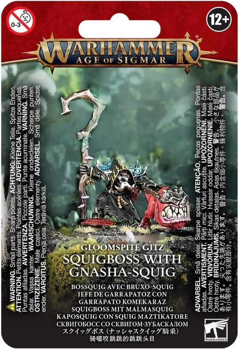 Games Workshop Gloomspite Gitz Squigboss met Gnasha-Squig