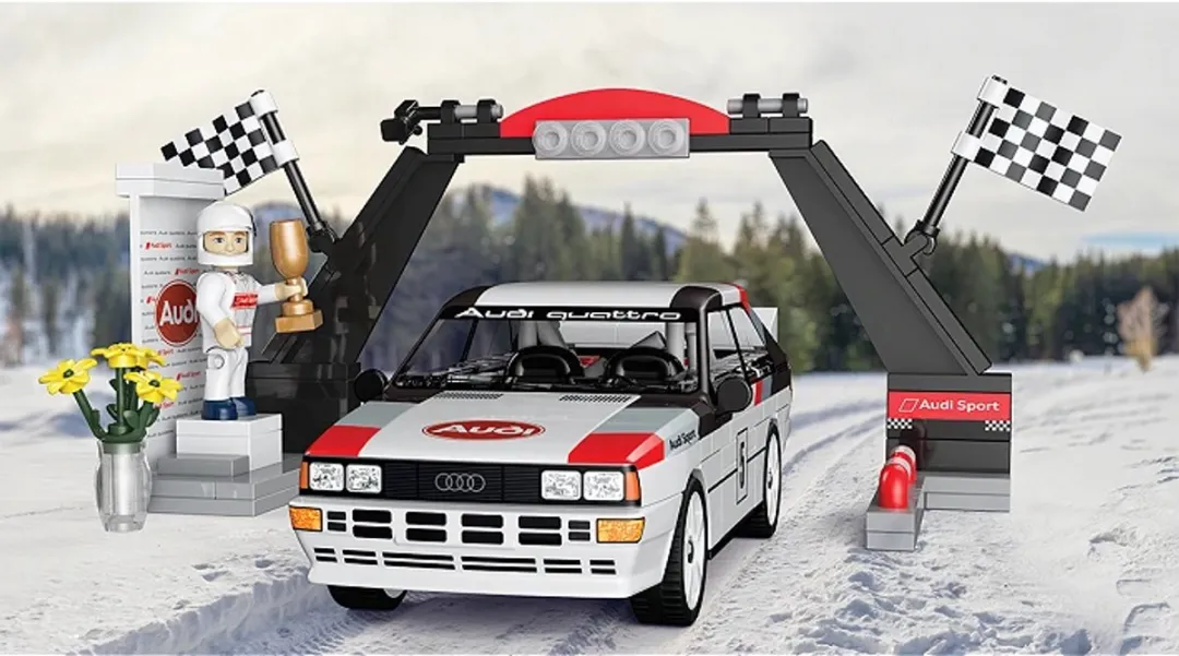 Cobi Audi Quattro Groep 4 1981 - 165 Stukken - Rood/Wit/Zwart