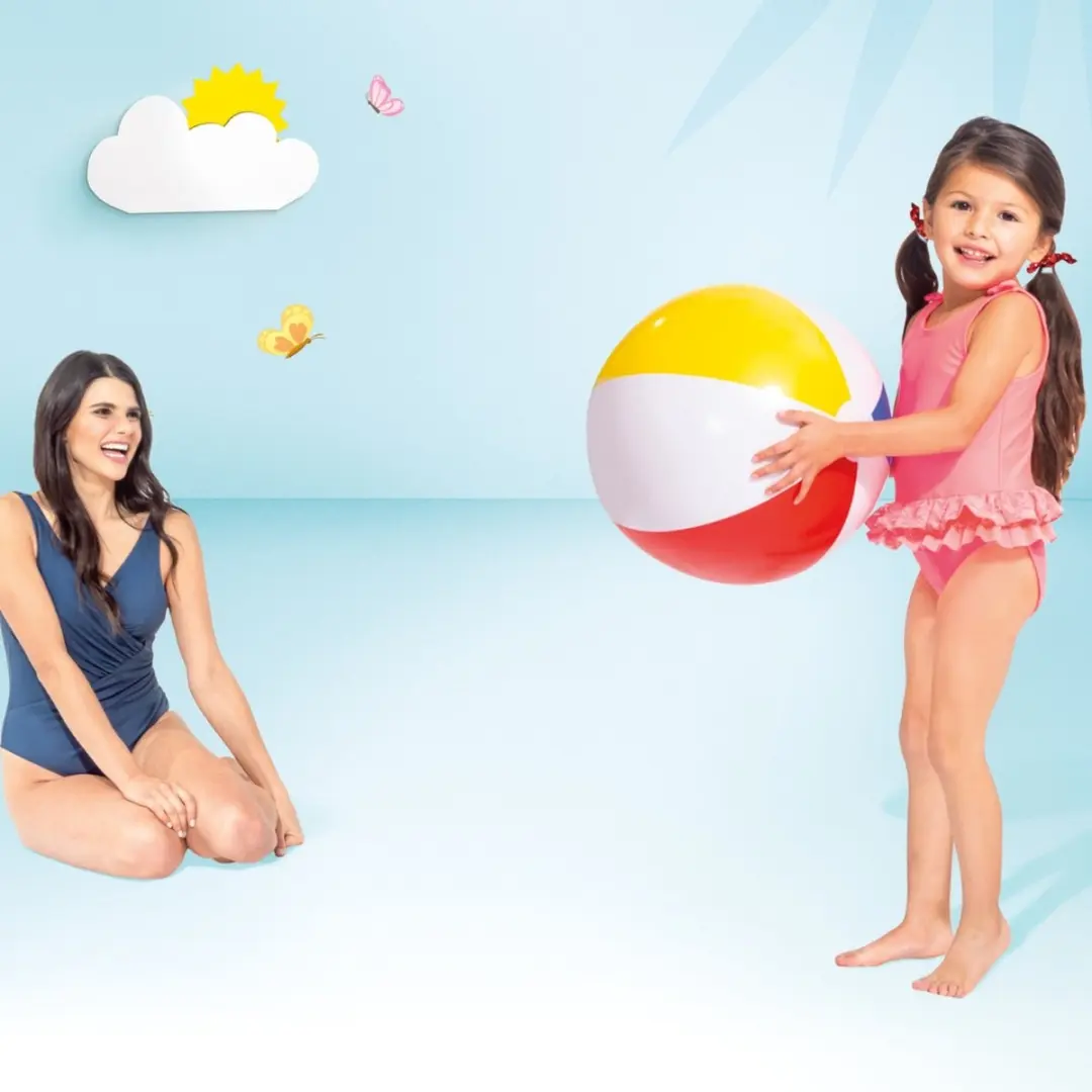 Intex Opblaasbare Strandbal Glossy 51cm - 50-delig