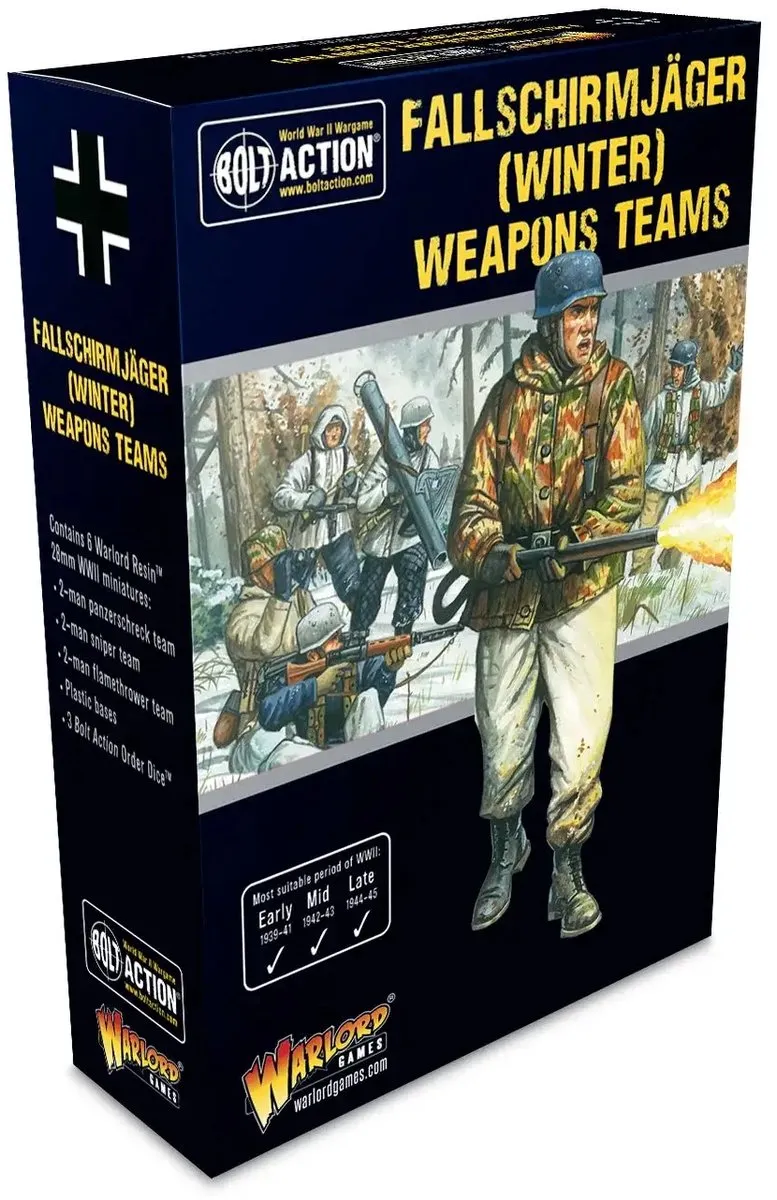 Warlord Games Fallschirmjäger Winter Weapons Teams
