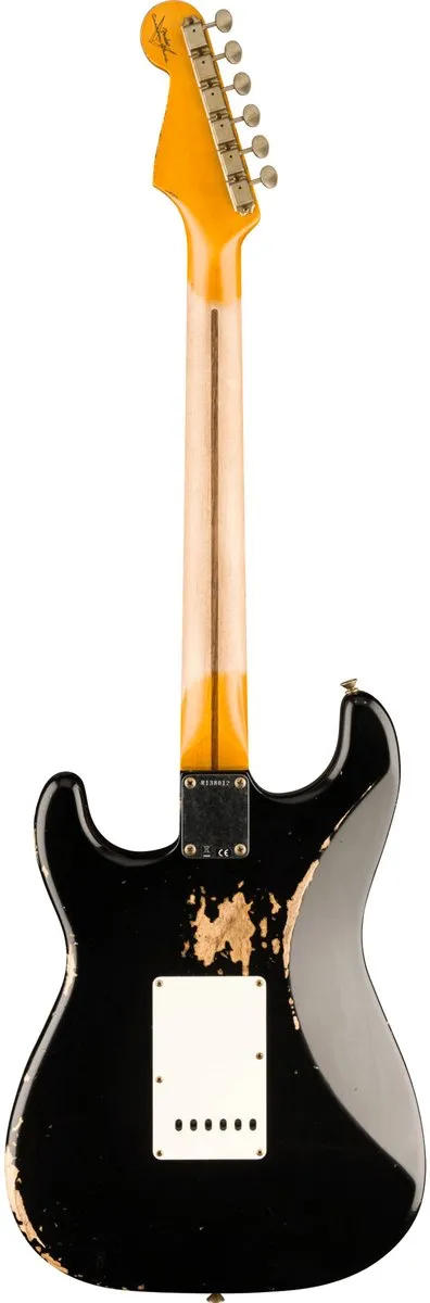 Fender 1957 Stratocaster Heavy Relic MN Custom - Elektrische gitaar - Zwart