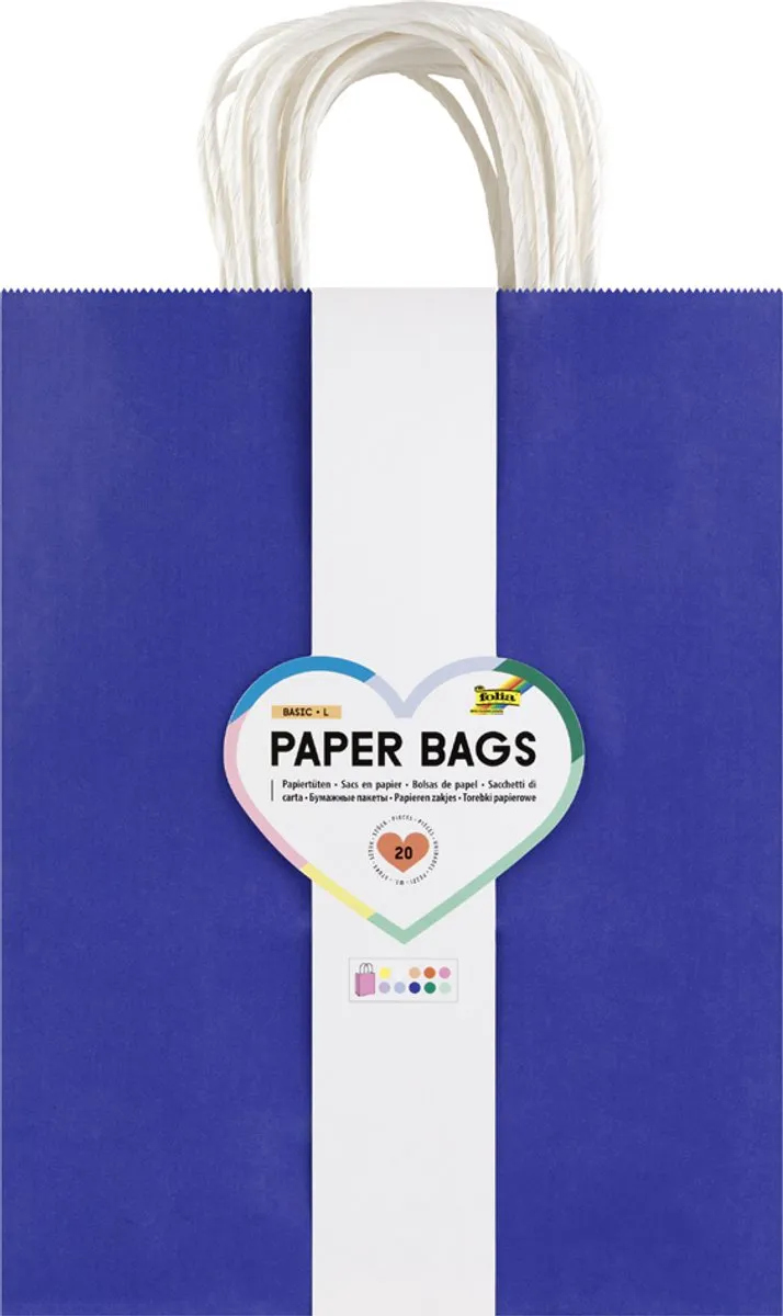 Folia Papieren Draagtas BASIC S - 10 Stuks