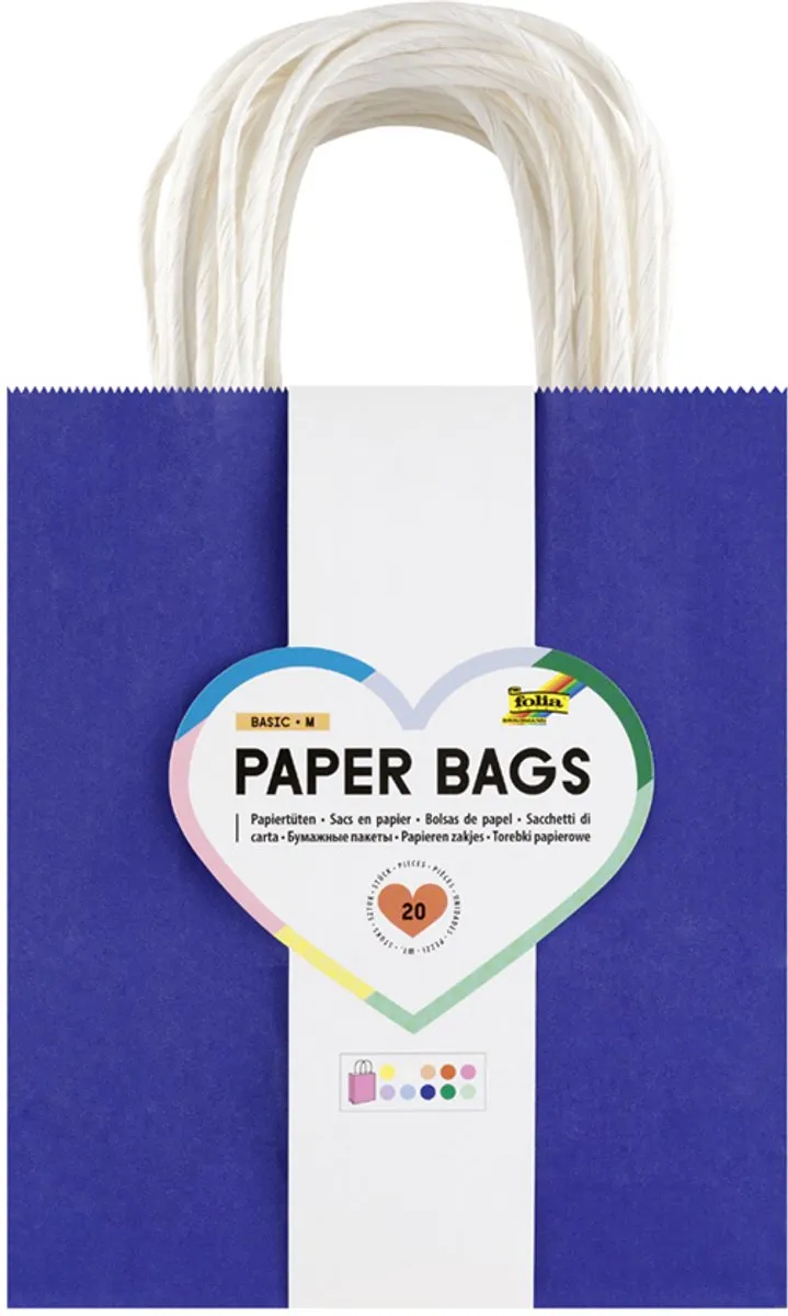 Folia Papieren Draagtas BASIC S - 10 Stuks