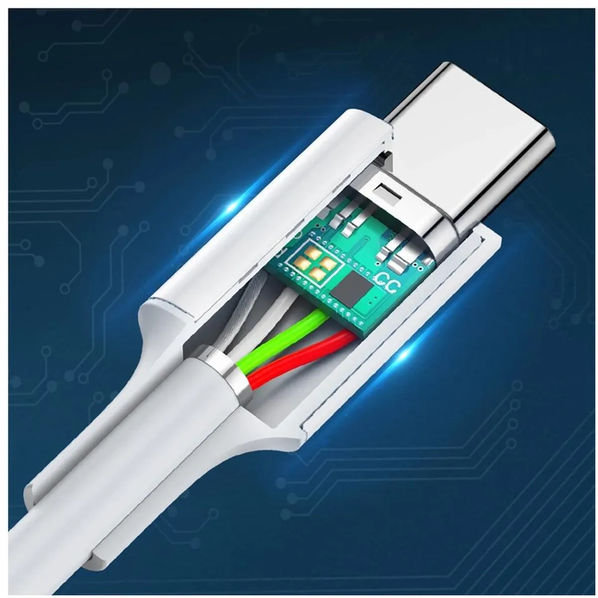 UGREEN USB-C naar USB-C Kabel 60W - 1.5M - Wit