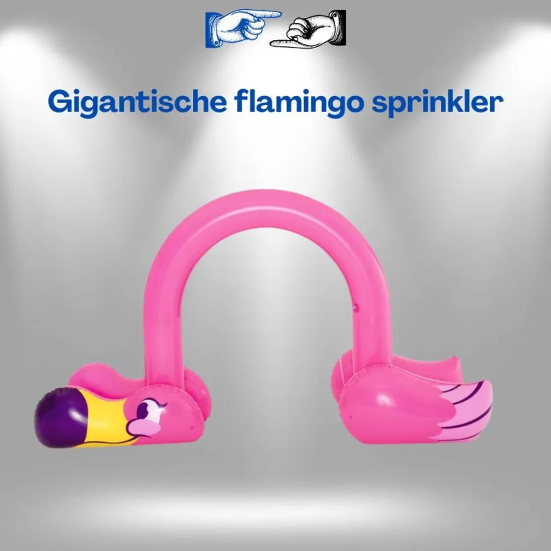Lean Toys Bestway Flamingo Waterfontein 52382 - Opblaasbare Sprinkler 193cm
