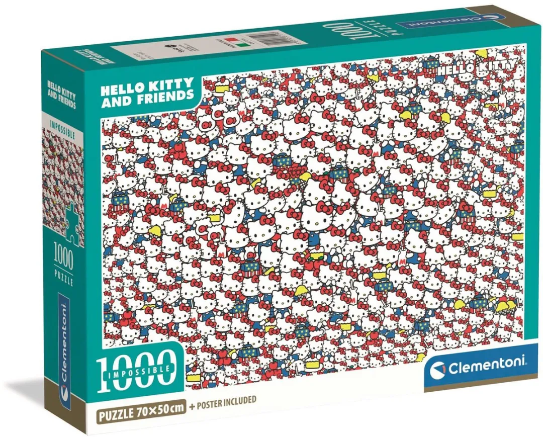 Clementoni Hello Kitty Impossible Legpuzzel 1000 Stuks