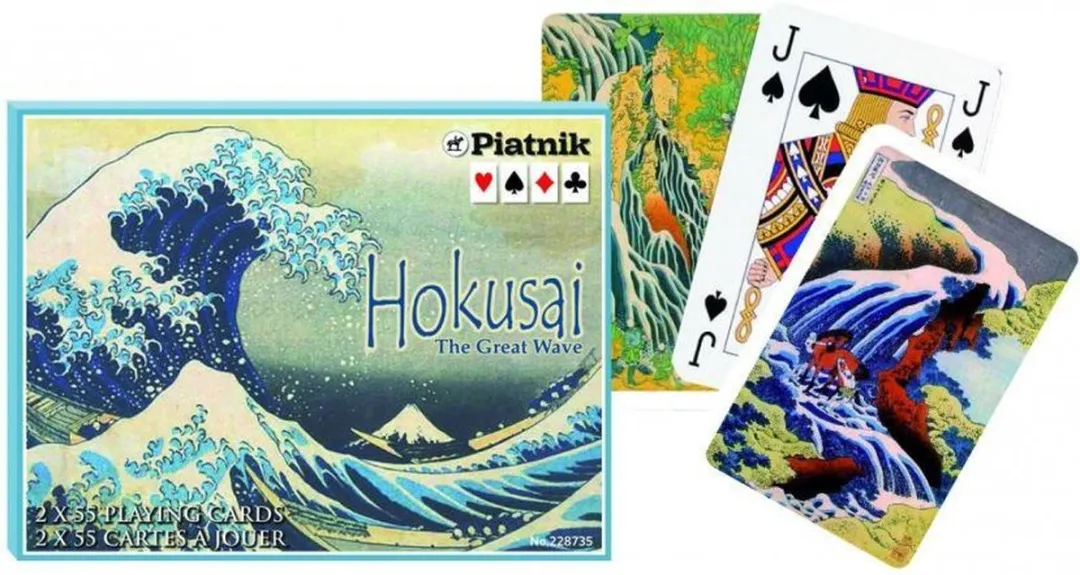 Piatnik Hokusai De Grote Golf Speelkaarten