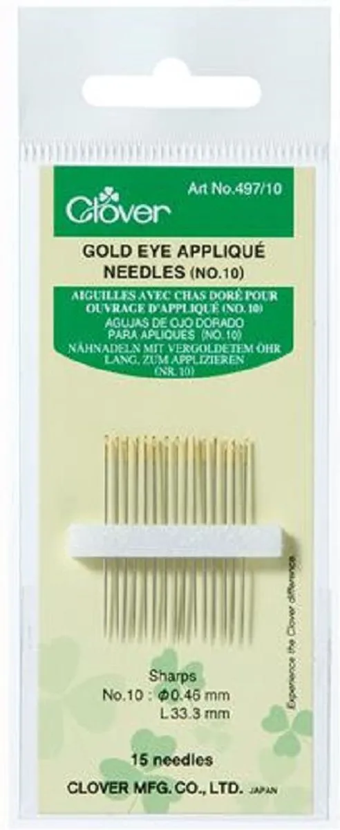 Clover Goud Appliqué Naalden