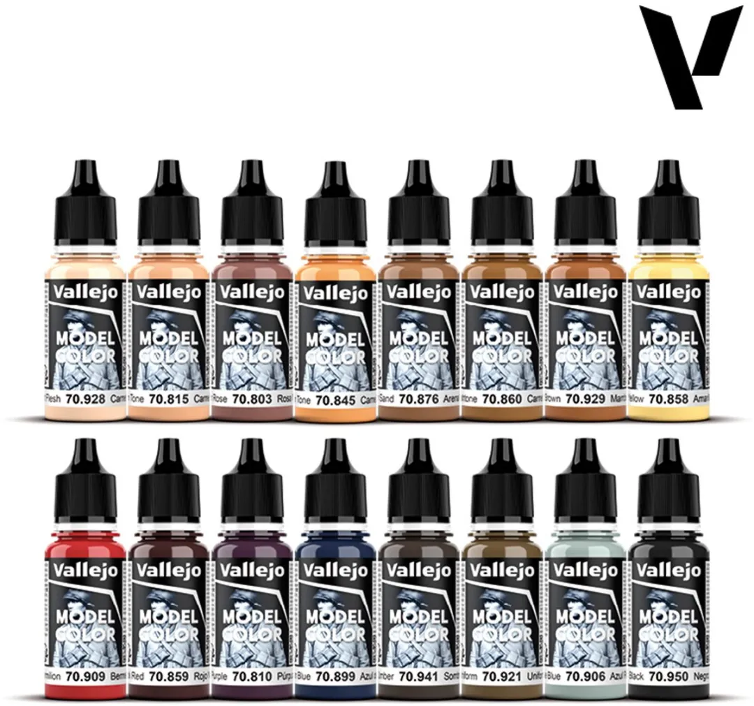 Vallejo Model Color Gezichts- en Huidtinten Acrylverfset 16x18ml