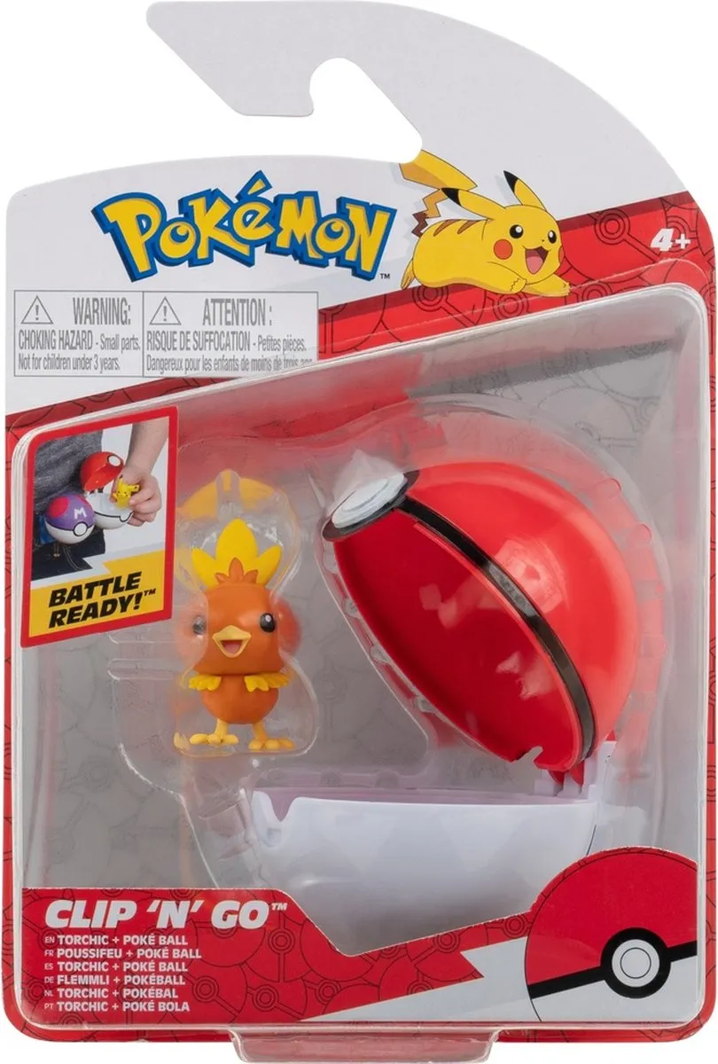 Pokémon Clip 'N' Go Torchic - Multicolor