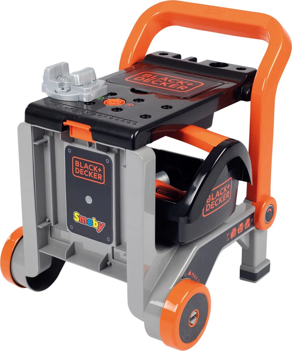 Smoby Black & Decker Bricolo Duiveltje Werkbank & Steekwagen