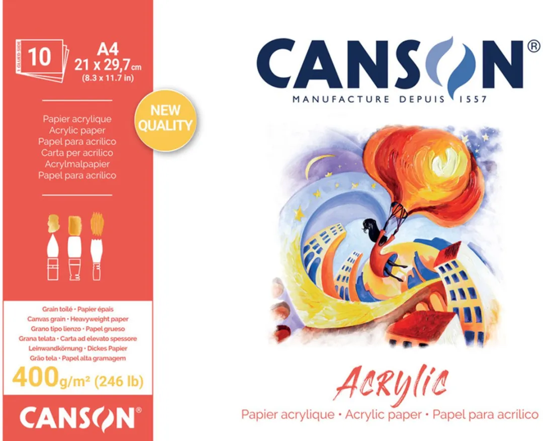 Canson Acrylpapierblok A3 400g/m²