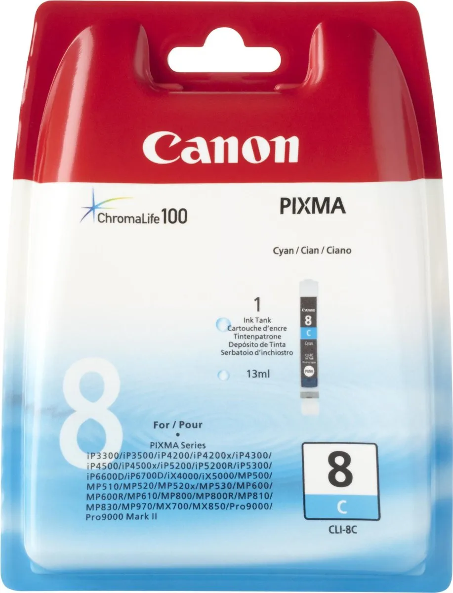 Canon CLI-8C Cyaan Inktcartridge