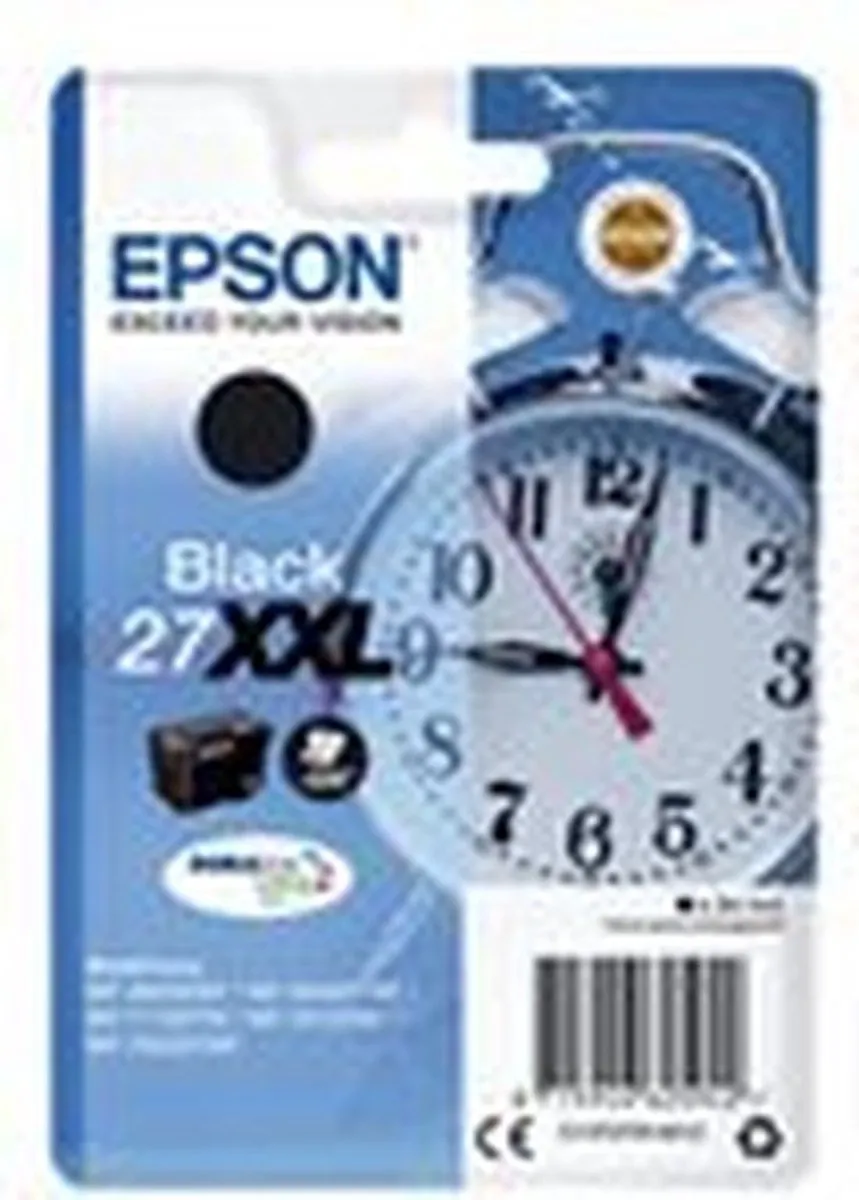 Epson 27XXL Inktcartridge Zwart - 2200 pagina's