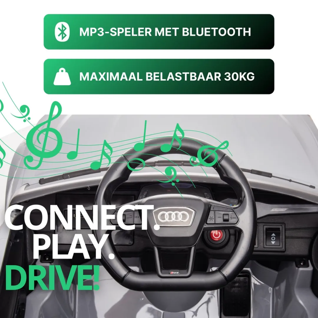 Audi RS6 Elektrische Kinderauto Nardo Grijs - afbeelding 6 van 6