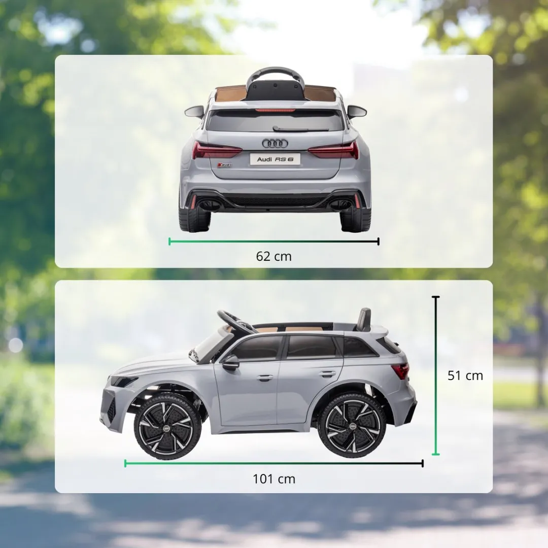 Audi RS6 Elektrische Kinderauto Nardo Grijs