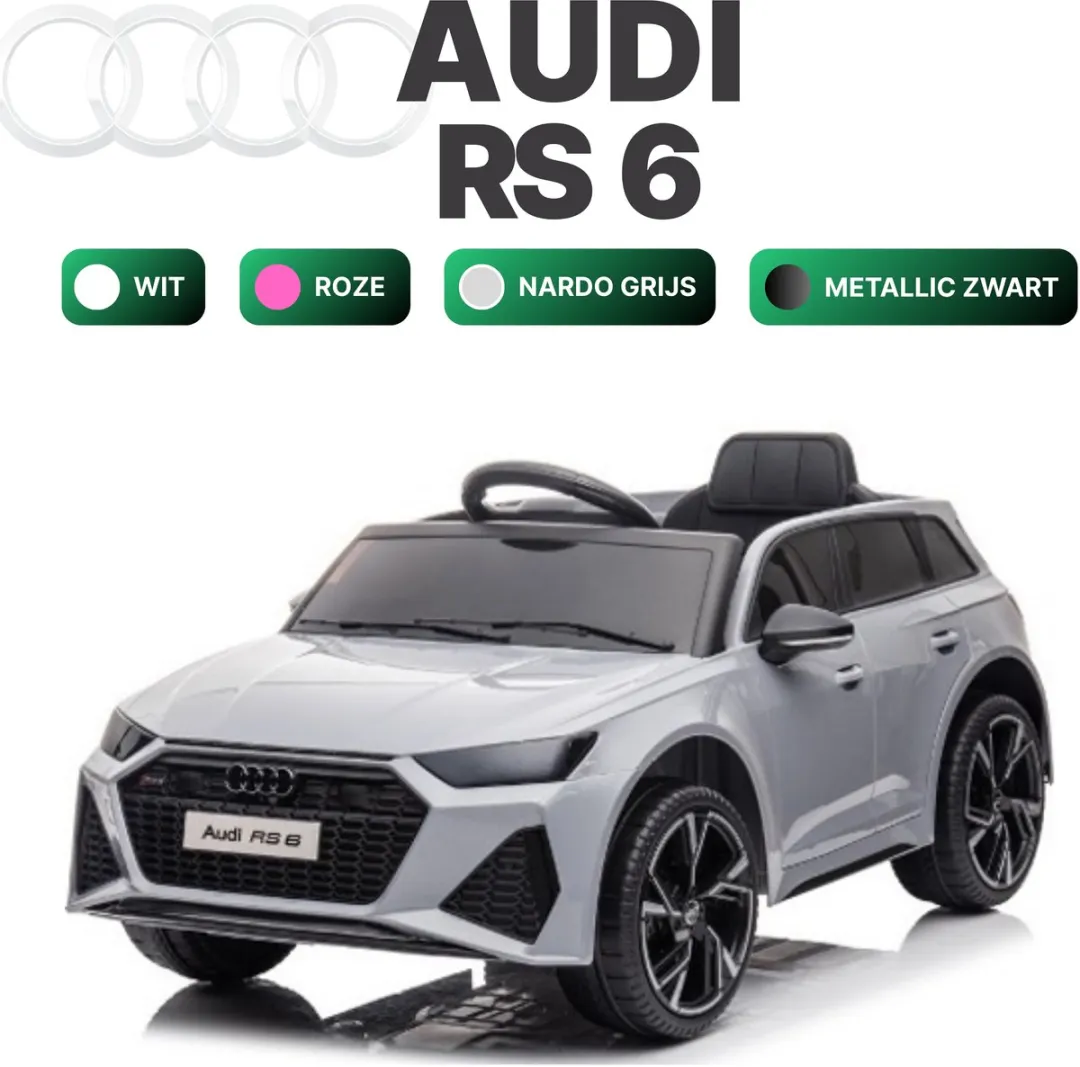 Audi RS6 Elektrische Kinderauto Nardo Grijs