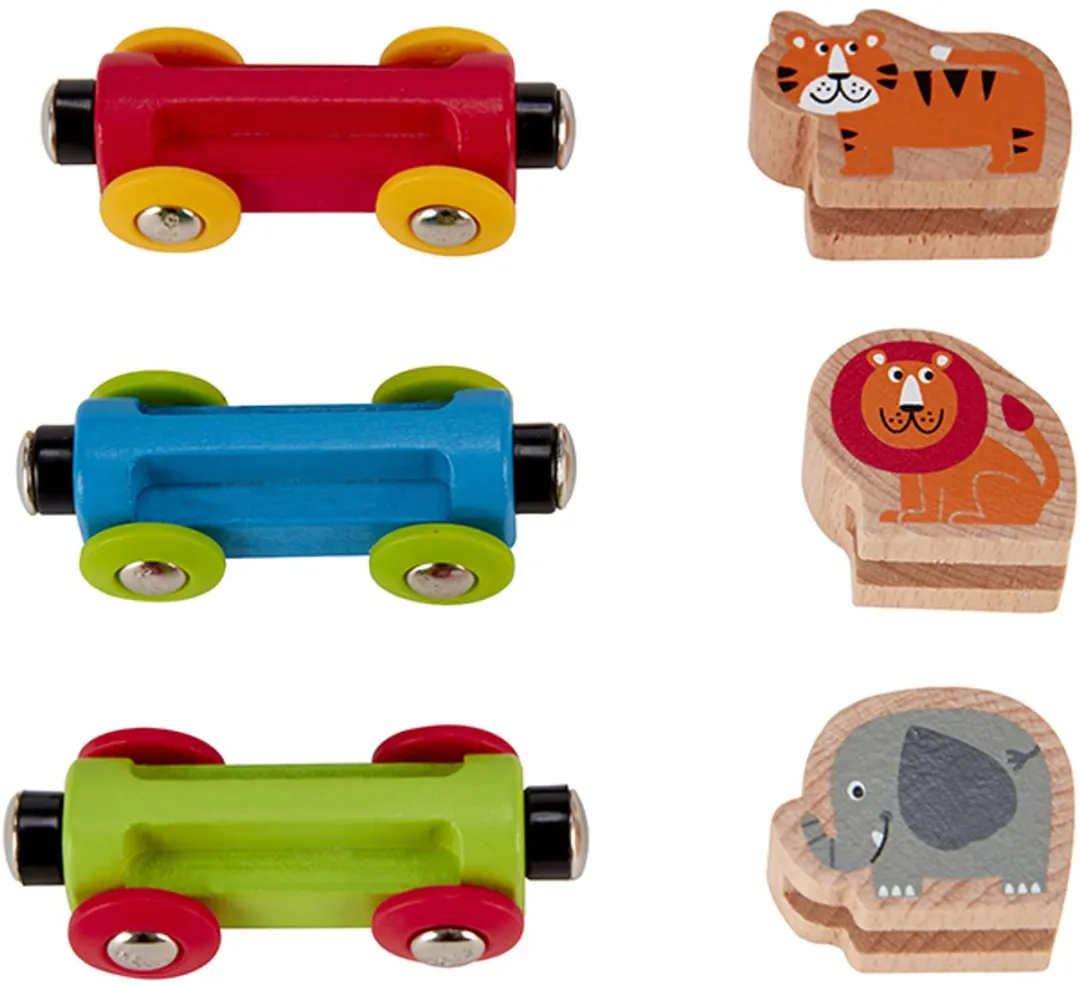 Hape Jungle Reis Trein E3807 - Veelkleurig