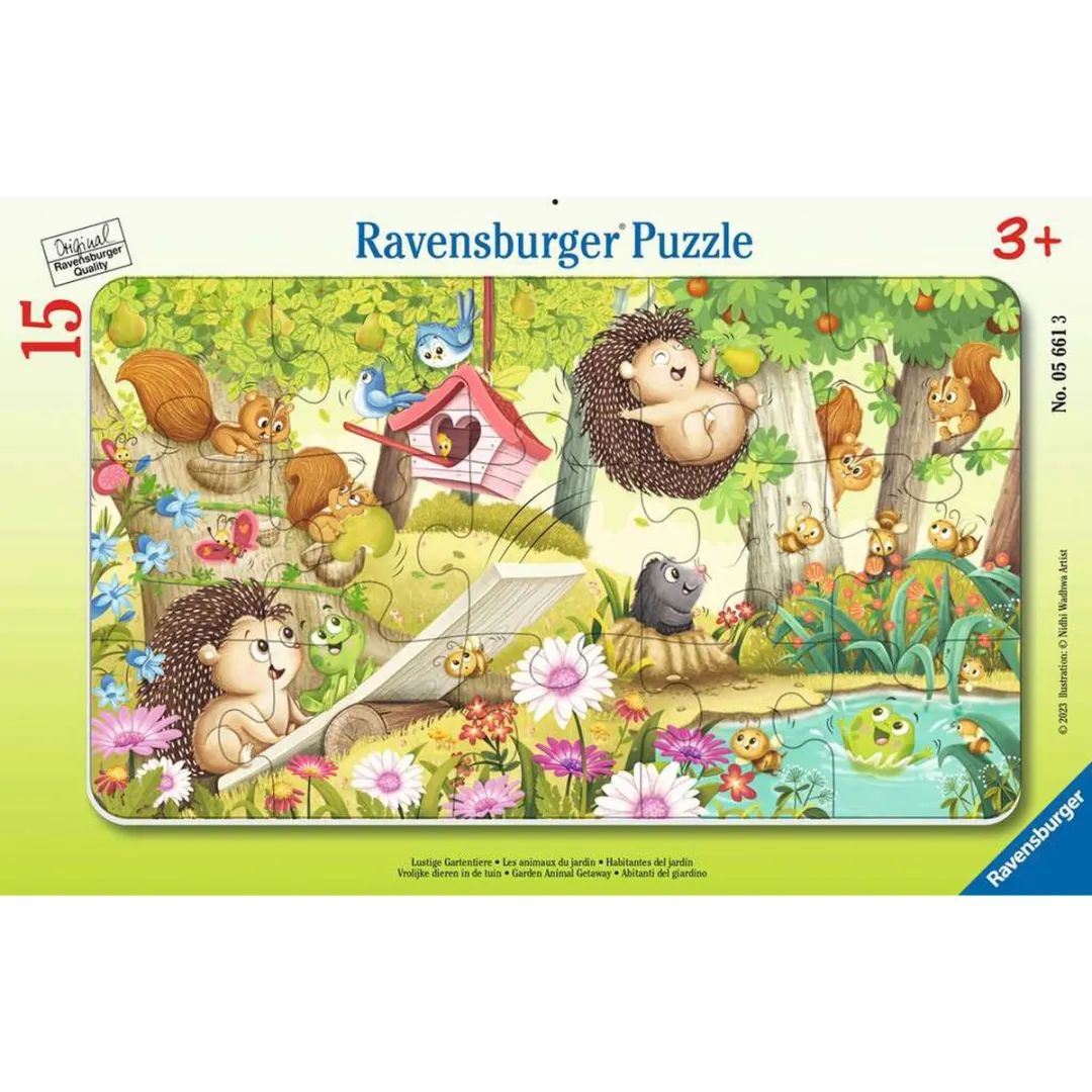 Ravensburger Grappige Tuindieren Puzzel 15 Stuks