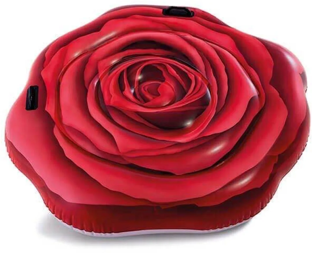 Intex Luchtbed Relaxset Rode Roos - Met Voetpomp