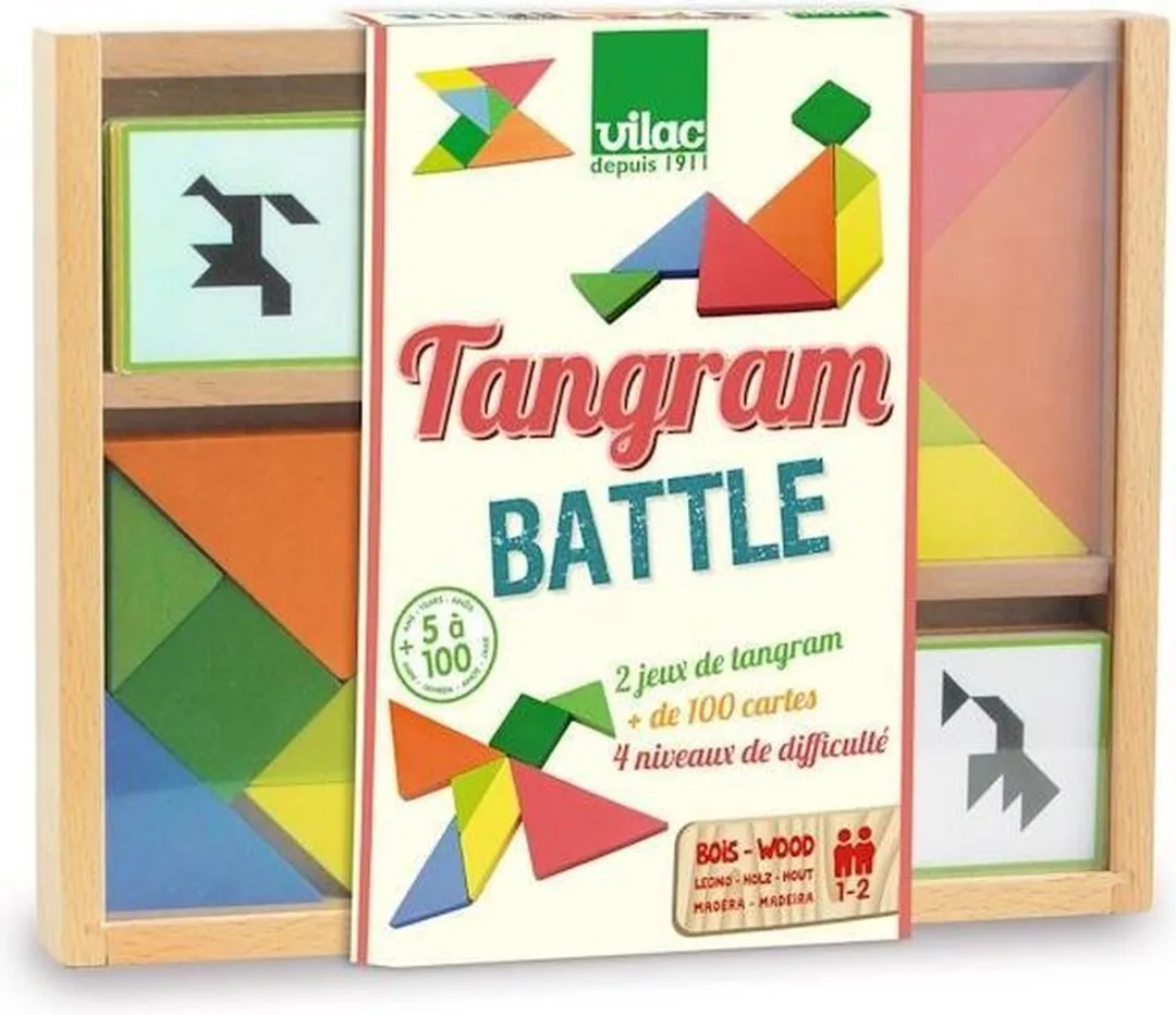 Vilac Tangram The Battle Denkspel VI6061 - Dubbele set