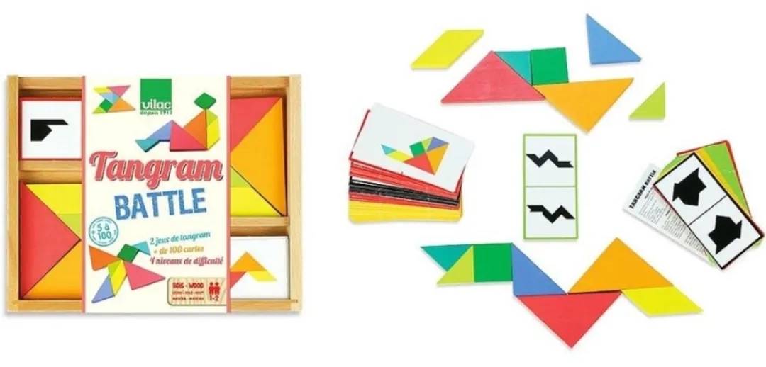Vilac Tangram The Battle Denkspel VI6061 - Dubbele set