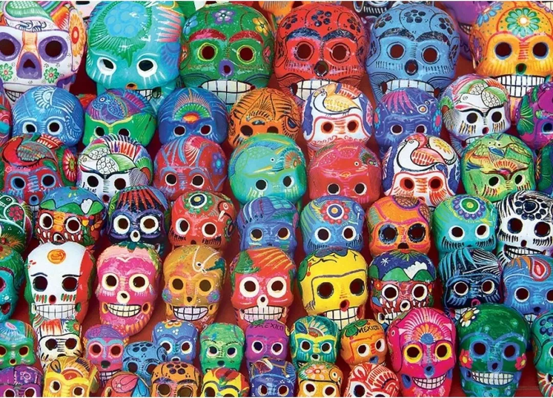 Eurographics Mexican Skulls 1000-delig Puzzel - Meerkleurig