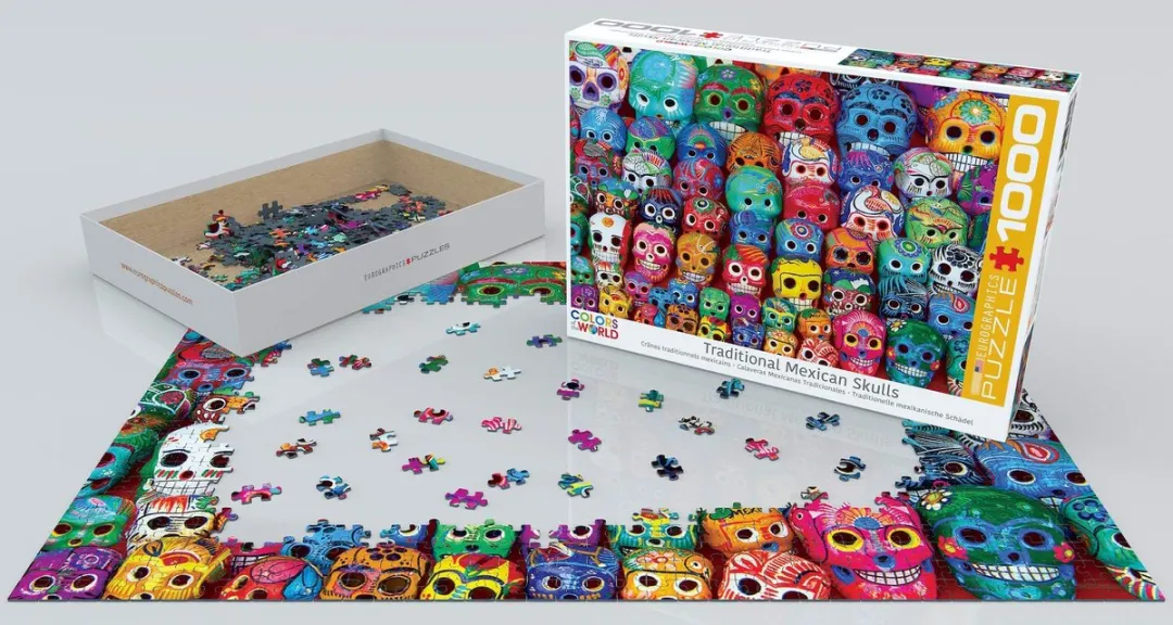 Eurographics Mexican Skulls 1000-delig Puzzel - Meerkleurig