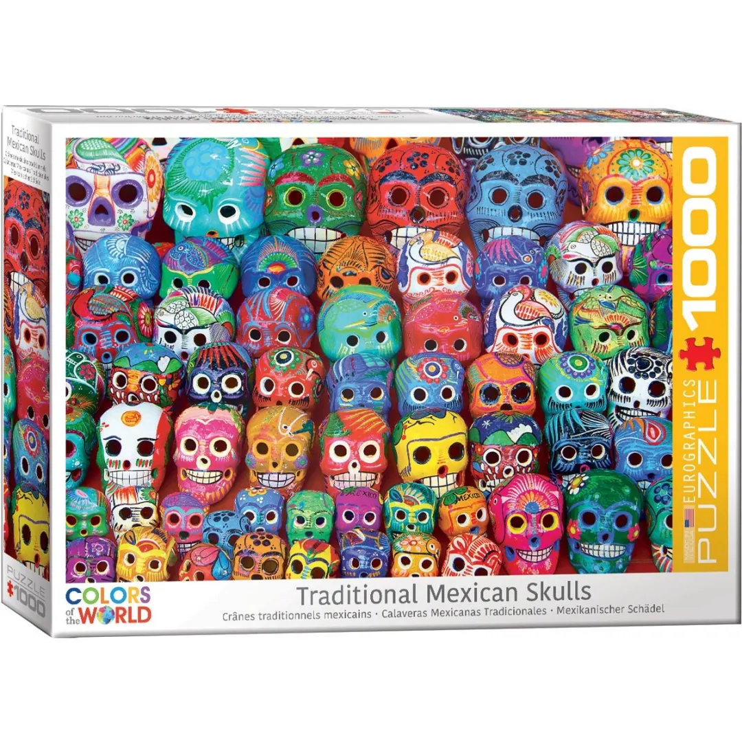 Eurographics Mexican Skulls 1000-delig Puzzel - Meerkleurig