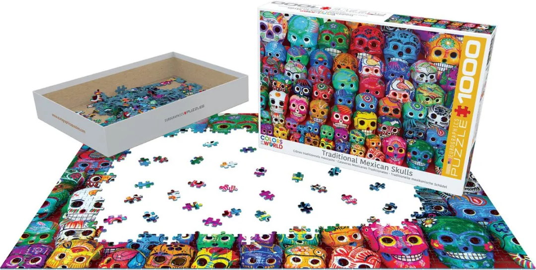 Eurographics Mexican Skulls 1000-delig Puzzel - Meerkleurig